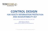 Control design for health information protection and accountability act HIPAA