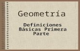 Vocabulario Básico Geometría - Parte I