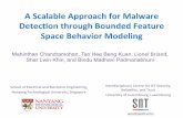 A Scalable Approach for Malware Detec2on through Bounded Feature Space Behavior Modeling