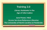 Training 2.0: Library Assistants in the Age of Information