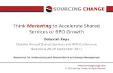 Think Marketing to Accelerate Shared Services or BPO Growth
