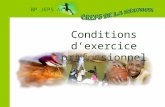 Bp jeps apt conditions d'exercices