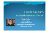 Metaelmélet - Metafilozófia könyv - Varga Csaba