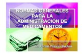 Normas Generales Para La AdministracióN De Medicamentos