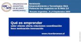 Ontología Emprendimiento Argentina Oame 080909