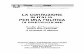 "La corruzione in Italia. Per una politica di prevenzione". Il Rapporto sulla corruzione del governo Monti