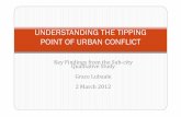 Understanding the Tipping Point of Urban Conflict: Key Findings from the Sub-City Qualitative Study