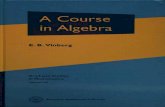 Vinberg, A Course in Algebra