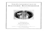 The Fundamentals of Esoteric Knowledge by Jean Dubuis