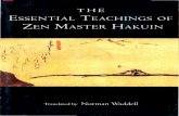 Hakuin - Essential Teachings