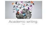 Academic writing tips