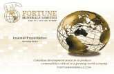 Fortune Minerals -  Investor Presentation - January 2014