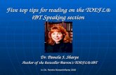 Five top tips for reading on the TOEFL® iBT Speaking section