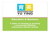 Opening, Growing and Sustaining a Chinese immersion charter school