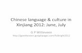 Chinese language & culture in xinjiang 2012junejuly