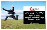 Winning The War For Talent: 10 Ways to Build a Killer College Recruiting Program