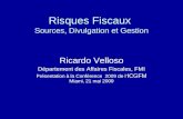 Risques Fiscaux: Sources, Divulgation et Gestion