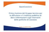 OpenCoesione: l'avvio dell'iniziativa