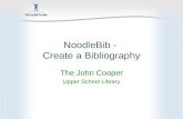 Noodle tools bibliography