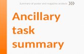 Ancillary task summary