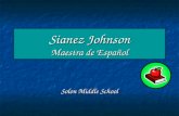 Sianez Johnson Maestra de Español Solon Middle School.