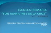 ASESORÓ: PROFRA. MARIA LETICIA GARCIA PALMA C.C.T. 15EPR4008R.