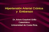 Hipertensión Arterial Crónica y Embarazo Dr. Arturo Esquivel Grillo Catedrático Universidad de Costa Rica.