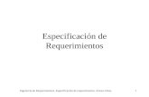 Ingeniería de Requerimientos. Especificación de requerimientos. Alvaro Ortas.1 Especificación de Requerimientos.