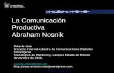 Dr. Octavio Islas. Octavio Islas Proyecto Internet-Cátedra de Comunicaciones Digitales Estratégicas Tecnológico de Monterrey, Campus Estado de México Noviembre.
