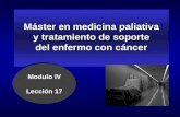 Máster en medicina paliativa y tratamiento de soporte del enfermo con cáncer Modulo IV Lección 17.