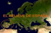 EL RELIEVE DE ESPAÑA. El relieve español es resultado del choque de las placas tectónicas euroasiática y africana Euroasiática Africana Borde de contacto.