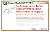 Sustaining Social Media Momentum