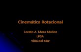 Cinemática Rotacional Loreto A. Mora Muñoz LPSA Viña del Mar.