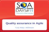 Quality Assurance in Agile