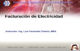 Instructor: Ing. Luis Fernando Chanto, MBA Facturación de Electricidad  (506) 8382 –1251 lfchanto@cirecr.com.