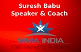 Digital Marketing Speaker India. Suresh Babu, Speaker & Marketing Coach
