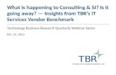 What is happening to Consulting & SI? Is it going away? - Insights from TBR's IT Services Vendor Benchmark