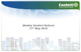 Student notices 17th may