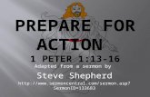 4 Prepare For Action 1 Peter 1:13-16