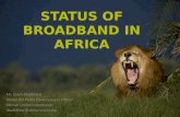Status of broadband in africa