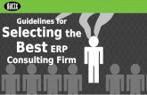 Guidelines for Selecting the Best ERP Consulting Firm