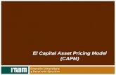 El Capital Asset Pricing Model (CAPM). EVALUACION DE PROYECTOS DE INVERSION: VALUACION AVANZADA Y MEDICION DE CREACION DE VALOREVALUACION DE PROYECTOS.