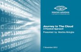 Journey to the cloud- A practical approach (November 7, 2012 Innovation Dinner)