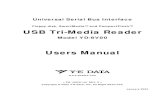 USB Tri-Media Reader Users Manual