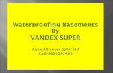 Fast basement waterproofing