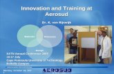 Innovation and Training at Aerosud by Dr K Van Rijswijk
