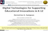 Digital Technologies for Supporting Educational Innovations in K-12