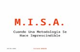 20/04/2005Fernand BEGHIN M.I.S.A. Cuando Una Metodología Se Hace Imprescindible.