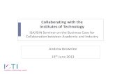 20130619 Collaborating with the Institutes of Technology, Andrew Brownlee