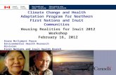 Climate Change and Health Adaptation Program for Northern First Nations and Inuit Communities